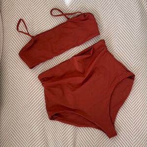Mara Hoffman 2 piece Swimsuit in Rust, size XL